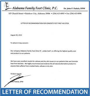 Letter of Recommendation